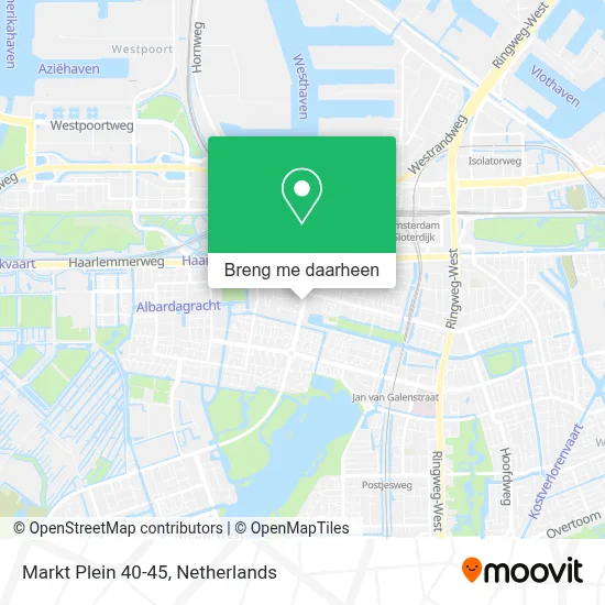 Markt Plein 40-45 kaart