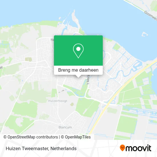 Huizen Tweemaster kaart