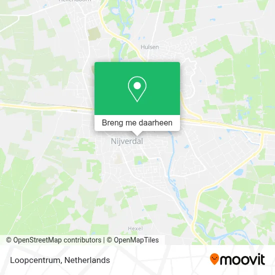 Loopcentrum kaart