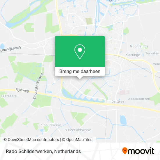 Rado Schilderwerken kaart