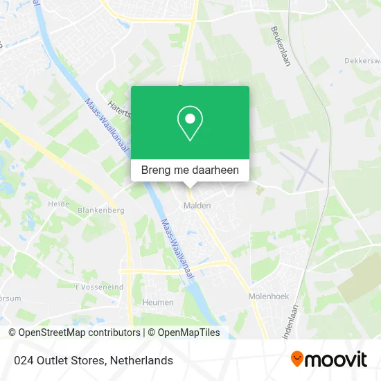 024 Outlet Stores kaart