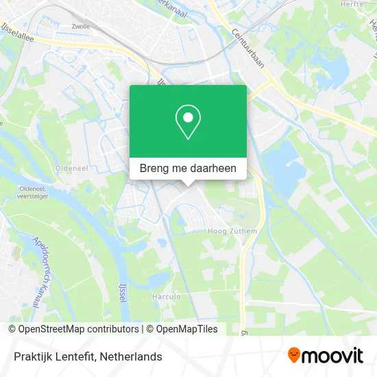 Praktijk Lentefit kaart