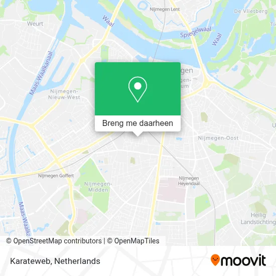 Karateweb kaart