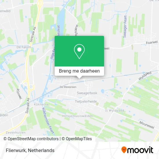 Flierwurk kaart
