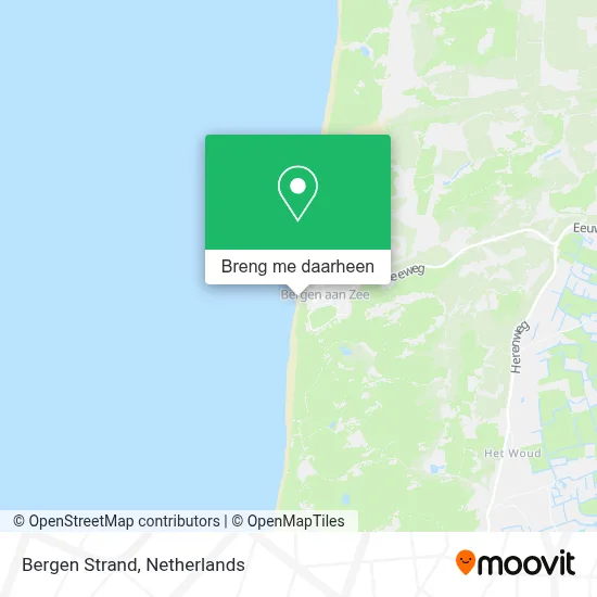 Bergen Strand kaart