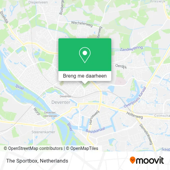The Sportbox kaart