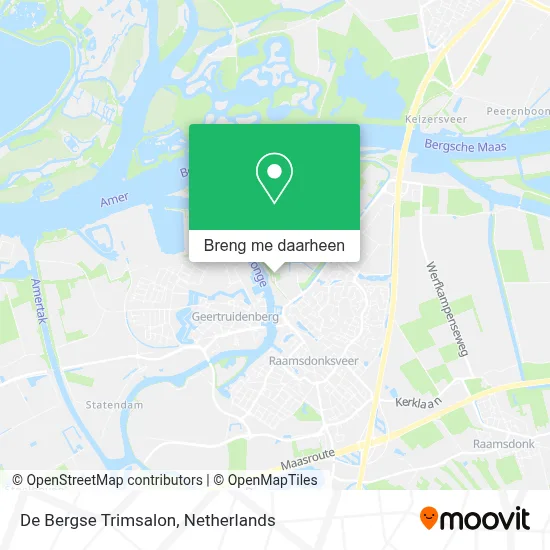 De Bergse Trimsalon kaart