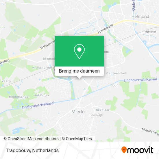Tradobouw kaart