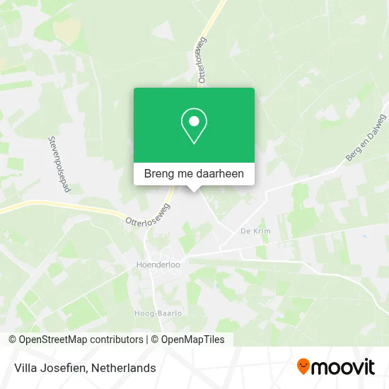 Villa Josefien kaart