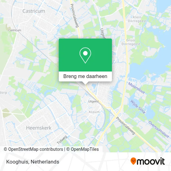Kooghuis kaart