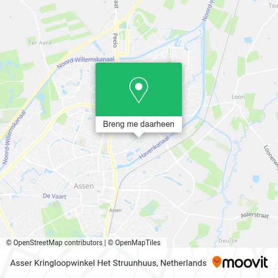Asser Kringloopwinkel Het Struunhuus kaart
