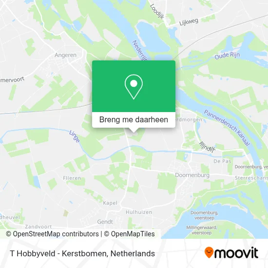 T Hobbyveld - Kerstbomen kaart