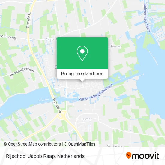Rijschool Jacob Raap kaart