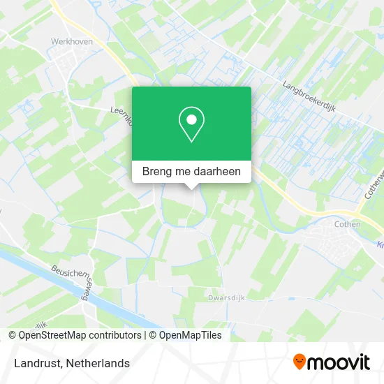 Landrust kaart