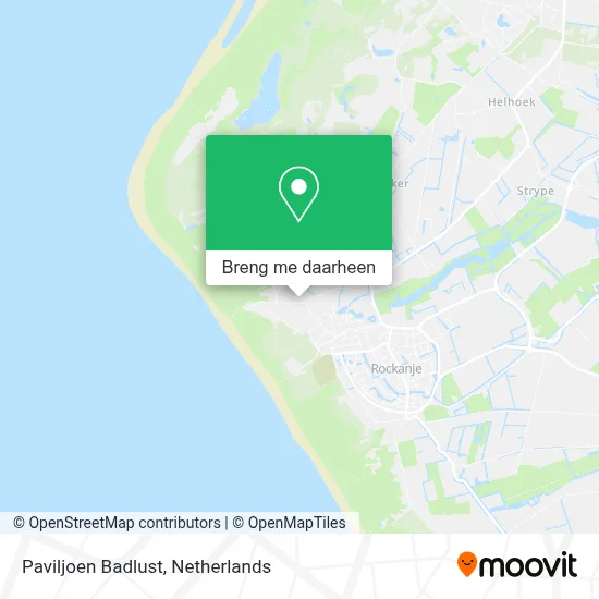 Paviljoen Badlust kaart