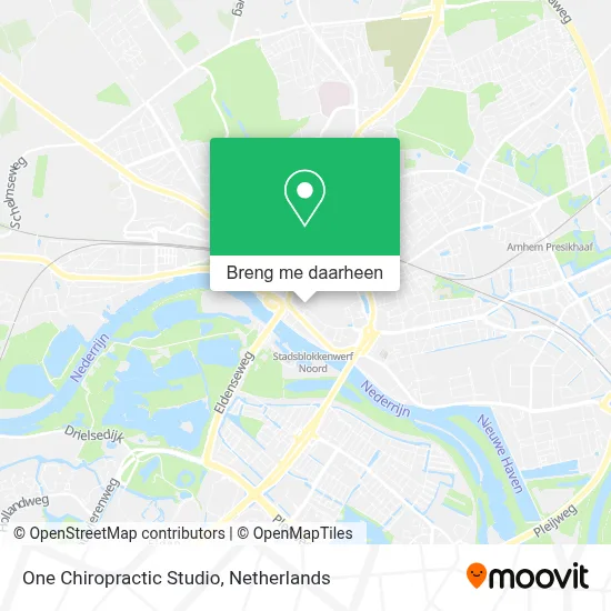 One Chiropractic Studio kaart
