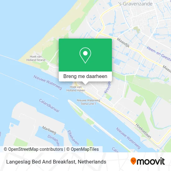 Langeslag Bed And Breakfast kaart