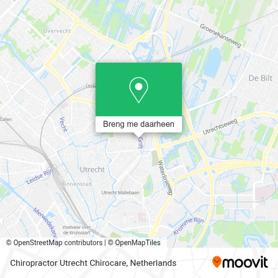 Chiropractor Utrecht Chirocare kaart