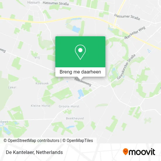 De Kantelaer kaart
