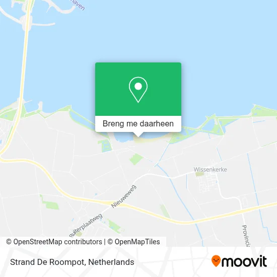 Strand De Roompot kaart