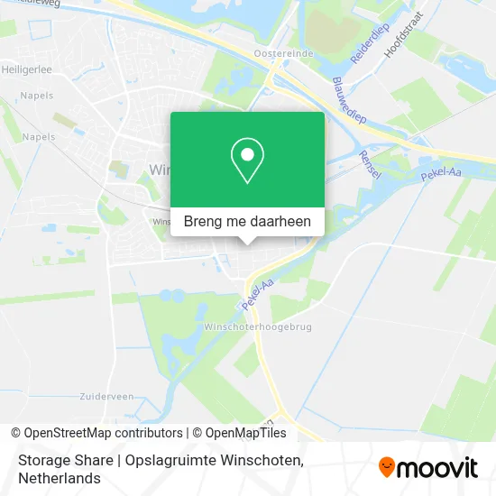 Storage Share | Opslagruimte Winschoten kaart