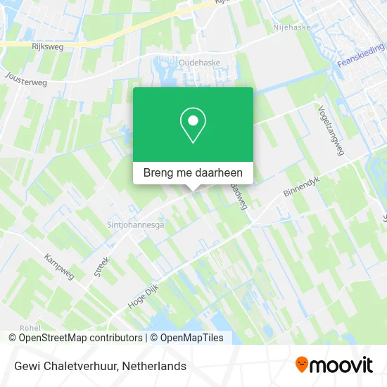 Gewi Chaletverhuur kaart