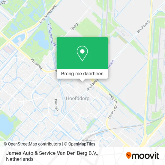 James Auto & Service Van Den Berg B.V. kaart