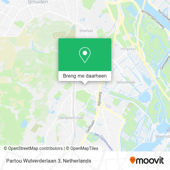 Partou Wulverderlaan 3 kaart