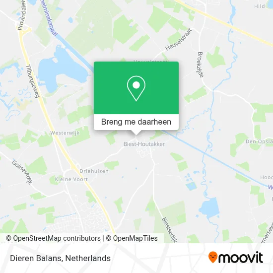 Dieren Balans kaart