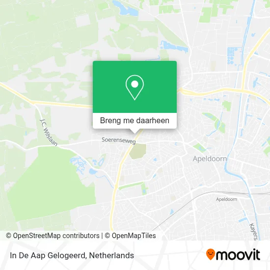 In De Aap Gelogeerd kaart