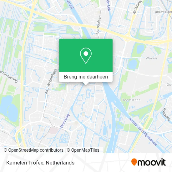 Kamelen Trofee kaart
