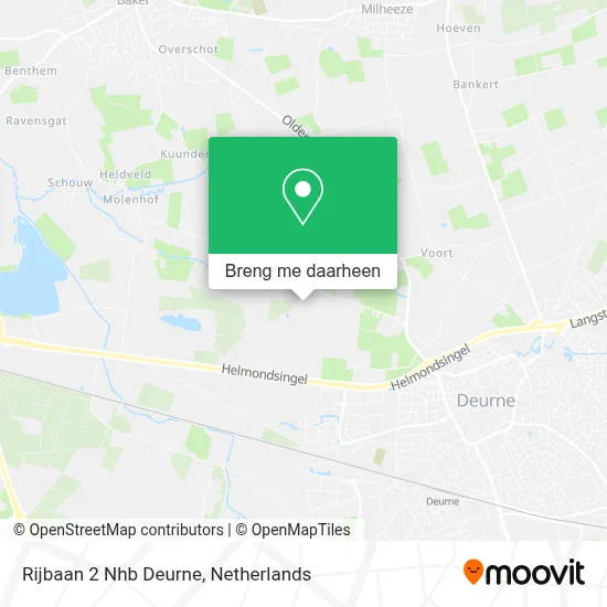 Rijbaan 2 Nhb Deurne kaart