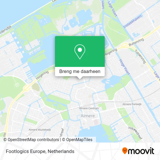 Footlogics Europe kaart