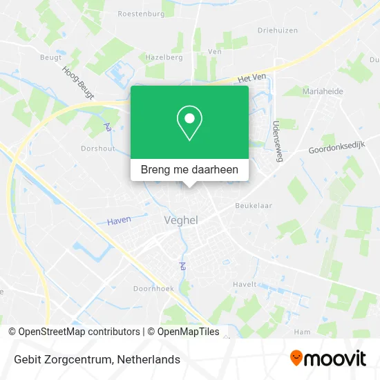 Gebit Zorgcentrum kaart