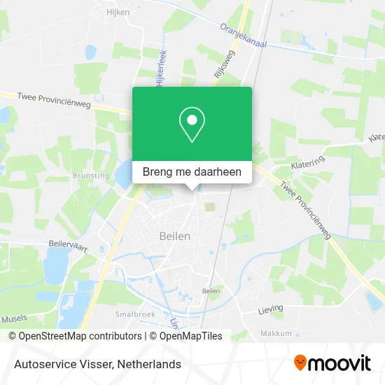 Autoservice Visser kaart