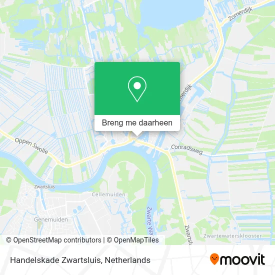 Handelskade Zwartsluis kaart
