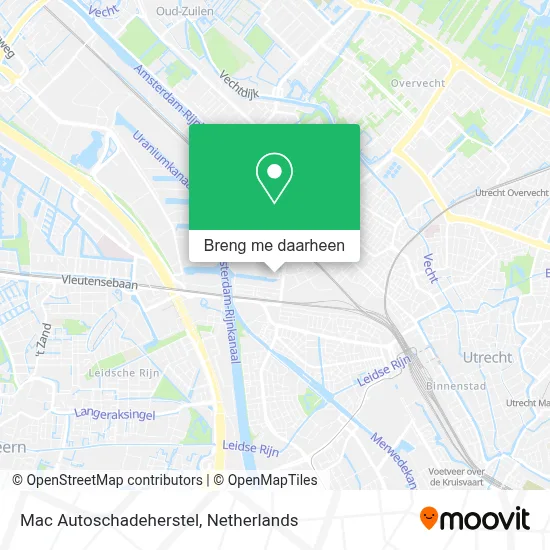Mac Autoschadeherstel kaart