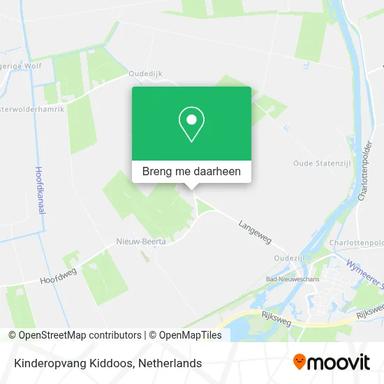 Kinderopvang Kiddoos kaart