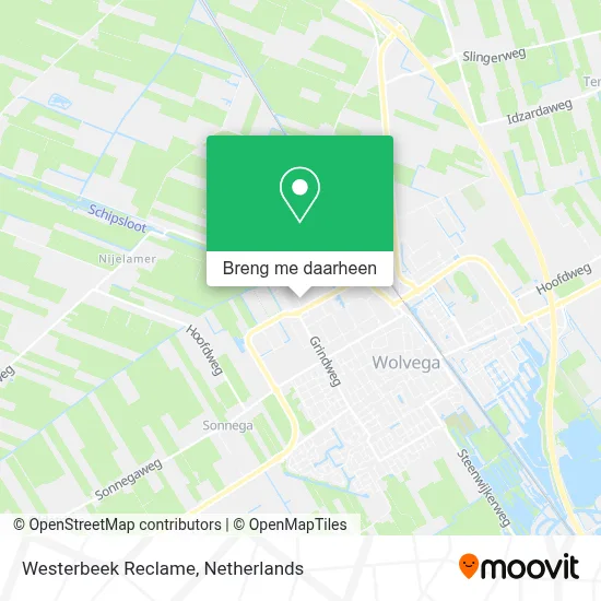 Westerbeek Reclame kaart
