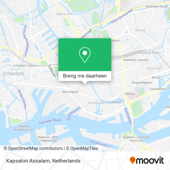 Kapsalon Assalam kaart