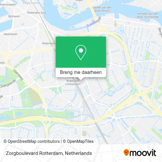 Zorgboulevard Rotterdam kaart