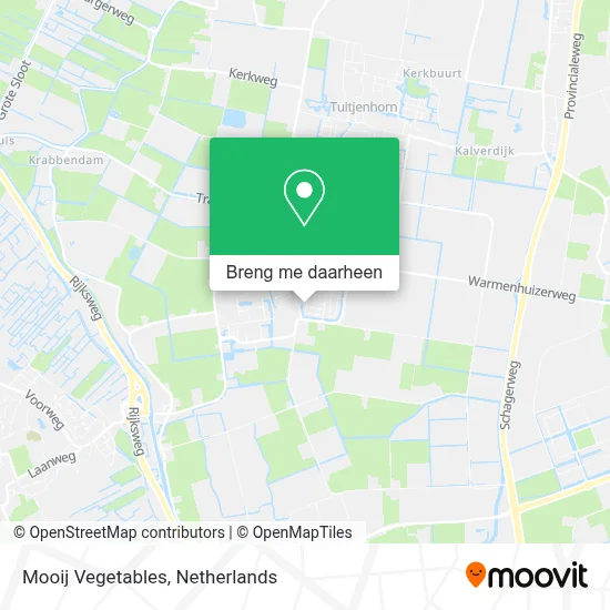 Mooij Vegetables kaart