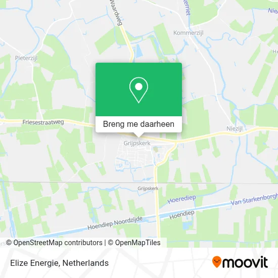 Elize Energie kaart