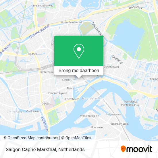Saigon Caphe Markthal kaart