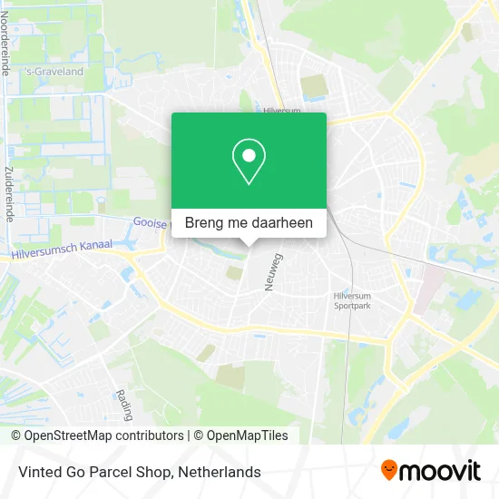Vinted Go Parcel Shop kaart