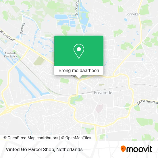 Vinted Go Parcel Shop kaart
