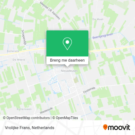 Vrolijke Frans kaart
