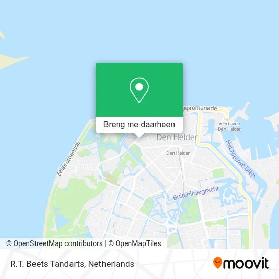 R.T. Beets Tandarts kaart