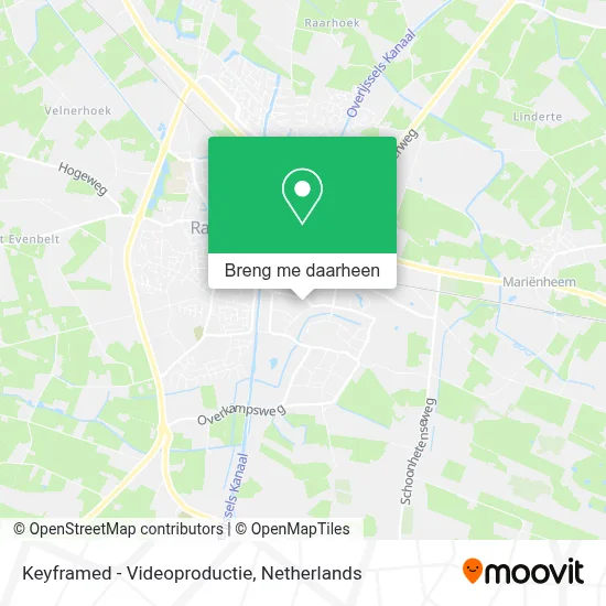 Keyframed - Videoproductie kaart