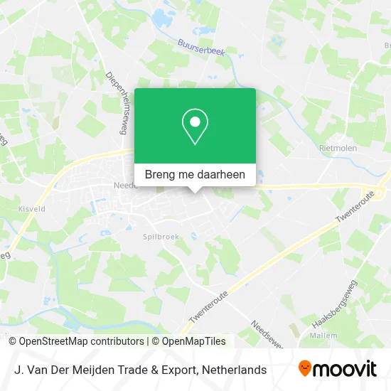 J. Van Der Meijden Trade & Export kaart